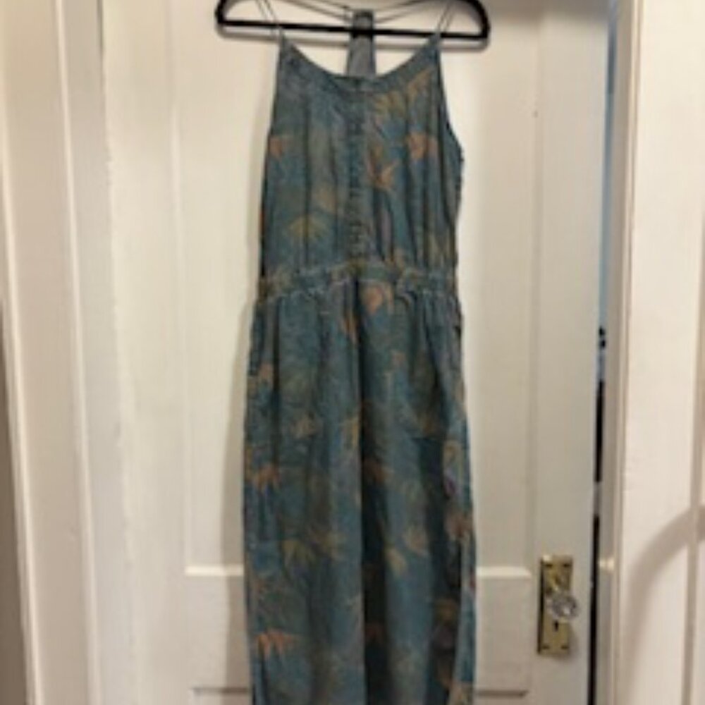 Prana Women's Denim Birds of Paradise Dress Size Medium